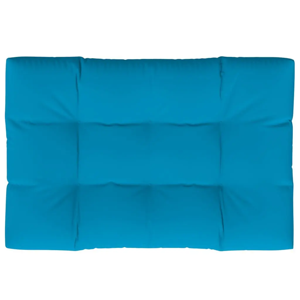 Large Blue Fabric Pallet Cushion 47.2x31.5x4.7 Inches Thick Outdoor Sofa Cushion