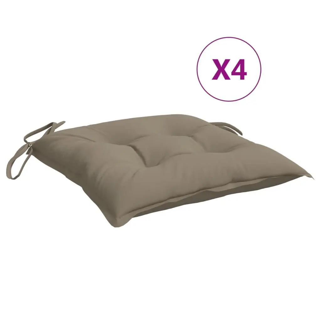 Pallet Cushions 4 pcs Taupe 19.7x19.7x2.8 Oxford Fabric Outdoor Seating