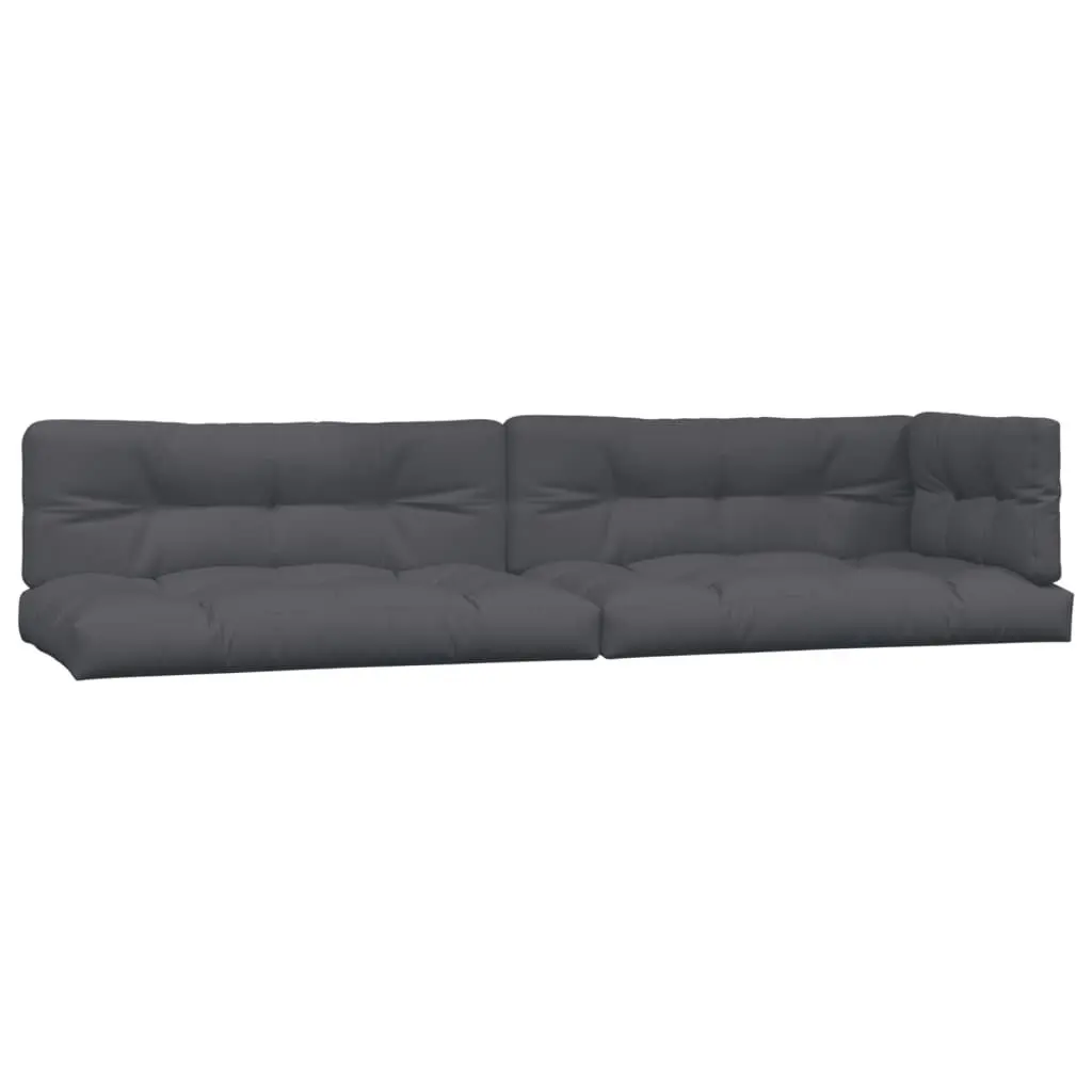 Pallet Cushions 5 Pieces Anthracite Fabric Outdoor Patio Furniture