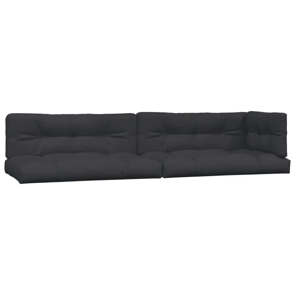 Pallet Cushions 5 Pieces Black Fabric Outdoor Patio Furniture