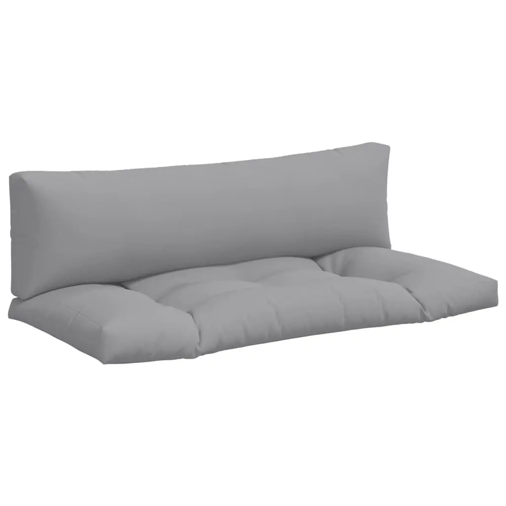 Pallet Cushions 2 Pieces Gray Fabric Outdoor Furniture Accessories