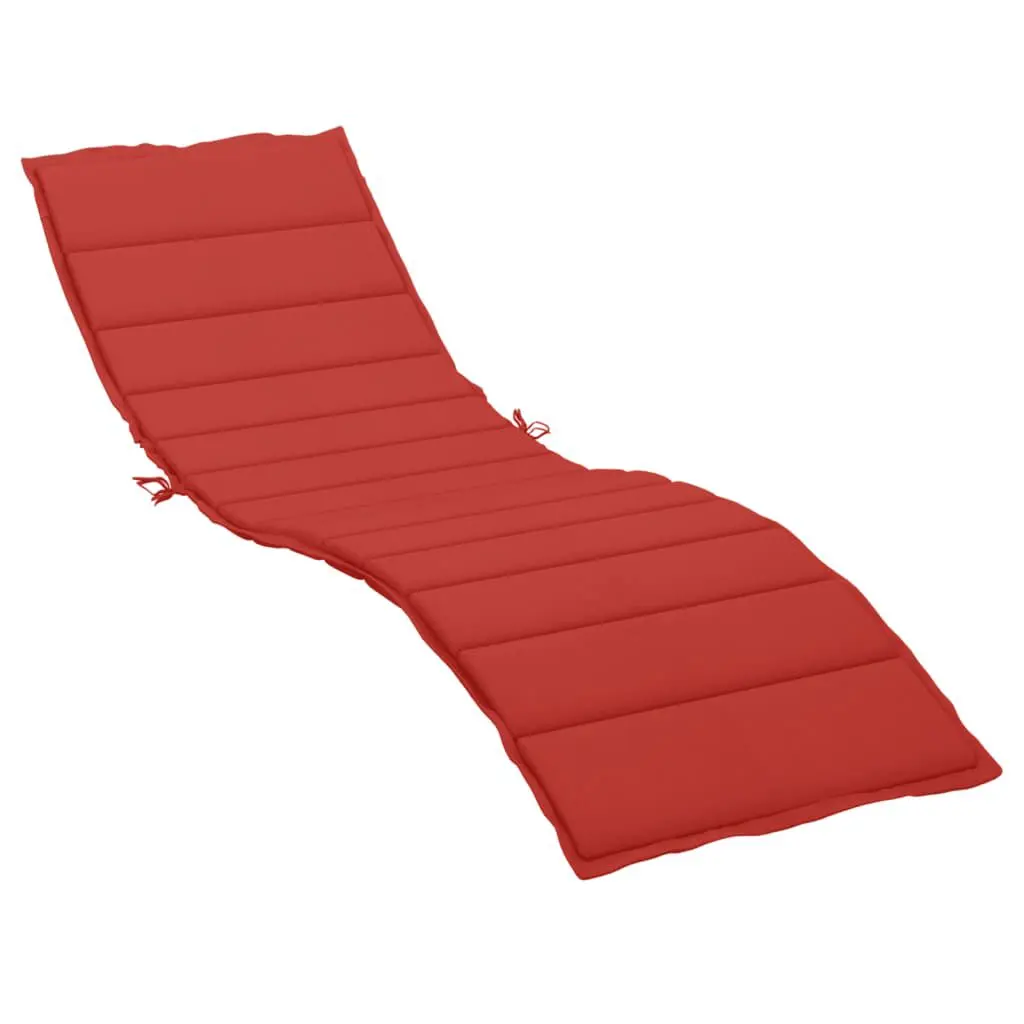Sun Lounger Cushion Red 78.7x27.6x1.2 Inches Oxford Fabric Patio Chair Cushion
