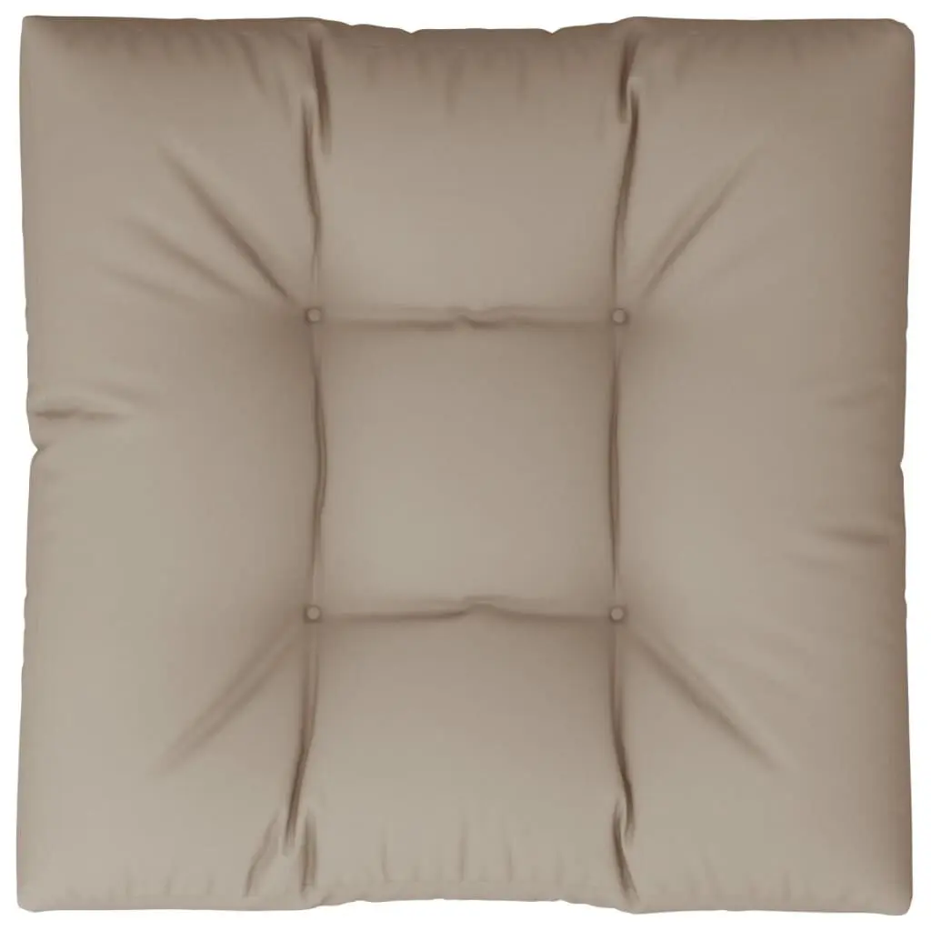 Taupe Pallet Cushion 31.5x31.5x4.7 Inches Fabric Large Square Seat Pad Indoor or Outdoor