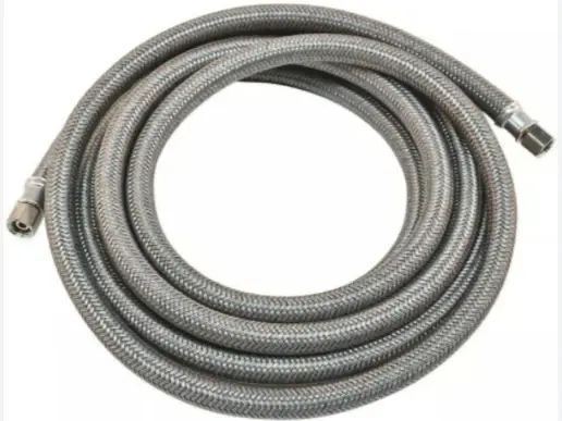 EVERBILT Polymer 12ft Braided Icemaker Water Connector Quick Spreading