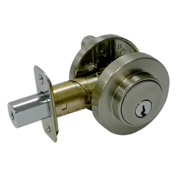 Taiwan Fu Hsing DA1X21-KA2 Low Profile Single Cylinder Deadbolt Satin Nickel