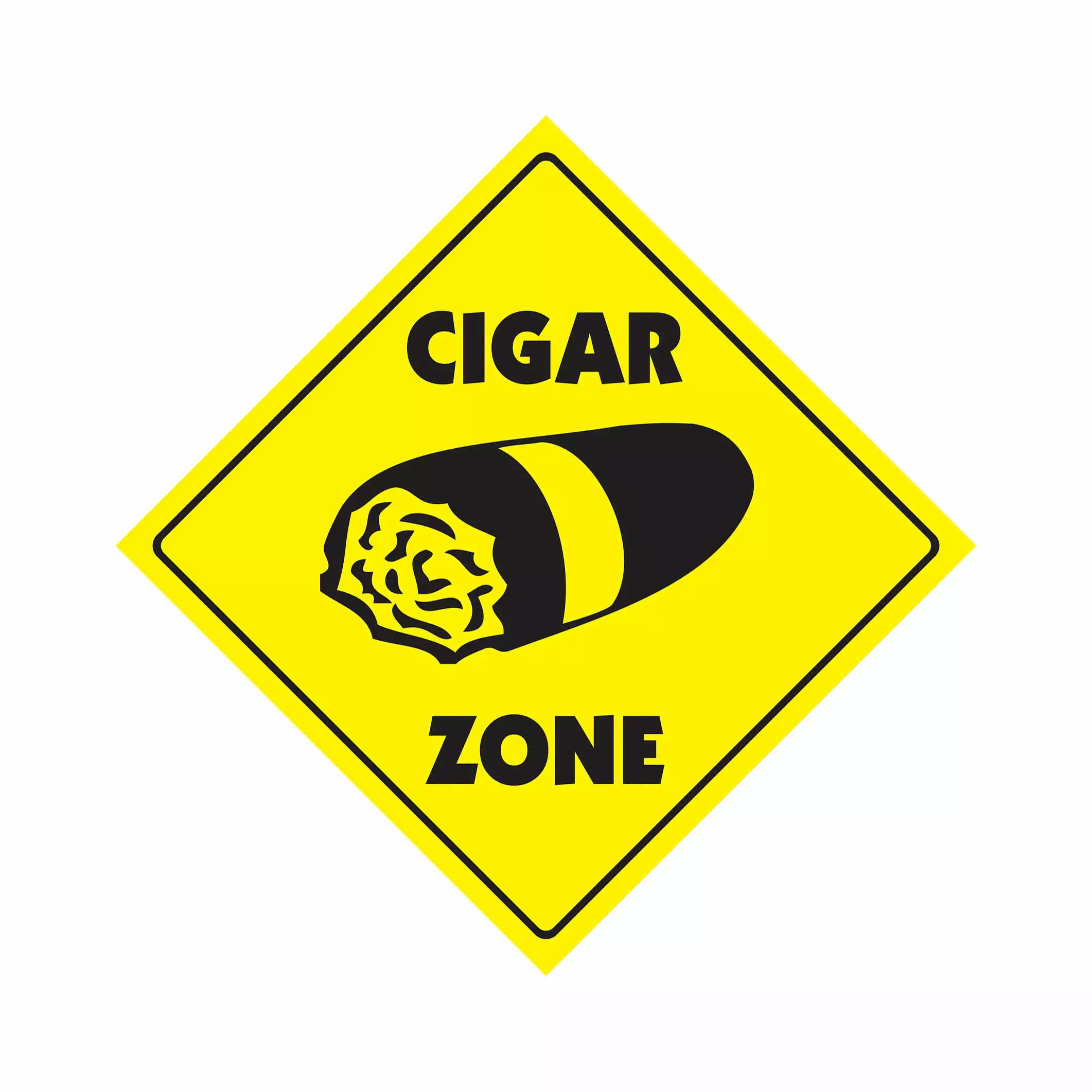 Cigar Crossing Decal Zone Xing 12 Tall Smoker Box Cuban Cigars and Tobacco Decal