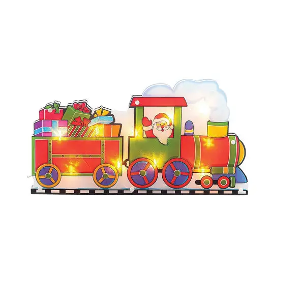 Santas Forest 36831 PVC Santa Train Window Decal Holidays