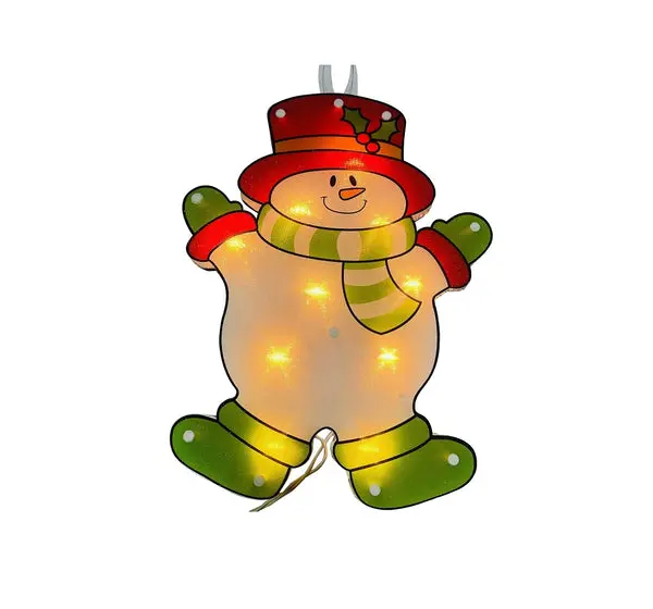 Santas Forest 36832 1 Inch PVC Snowman Window Decal Winter