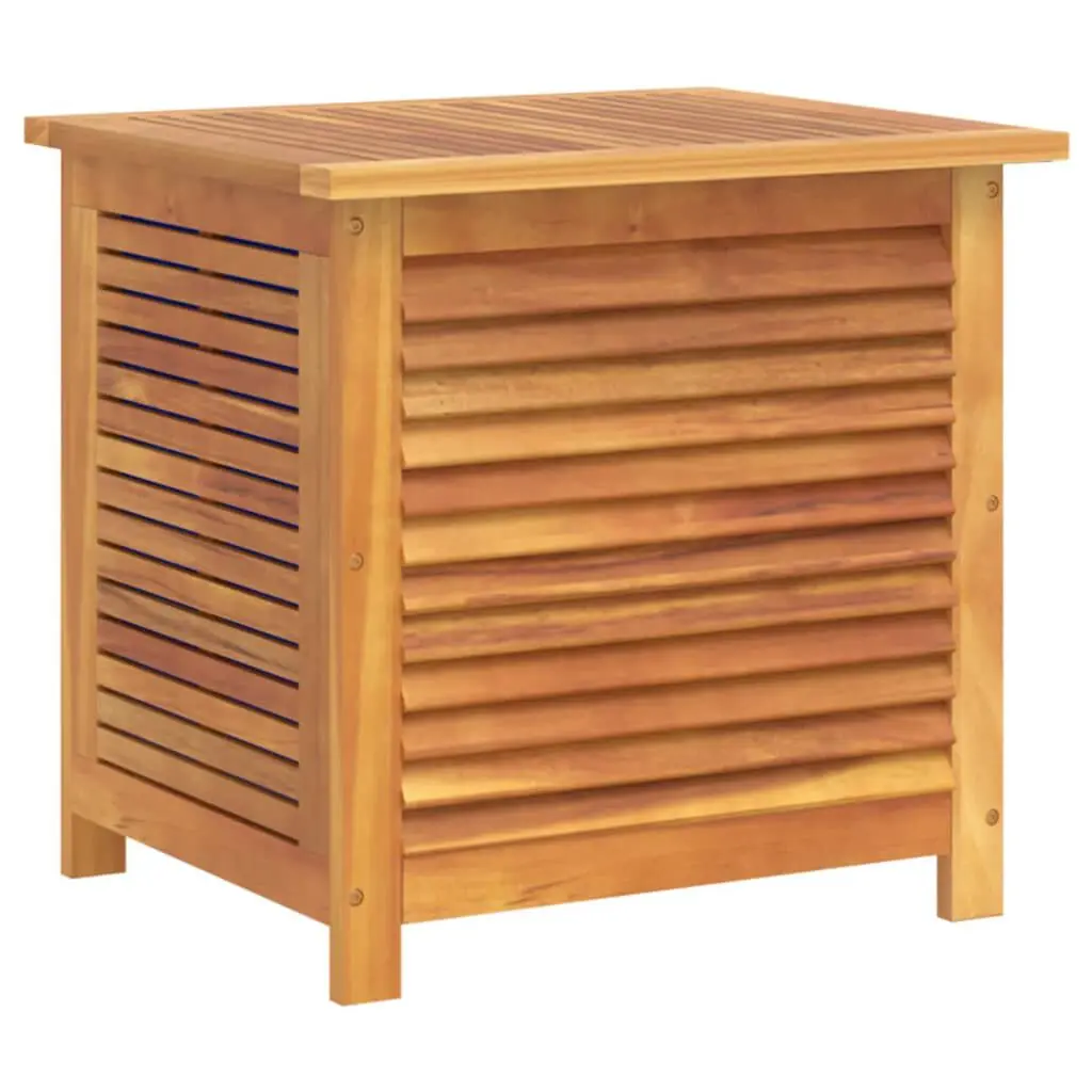 Garden Storage Box Louver 23.6x19.7x22 Inch Solid Wood Acacia