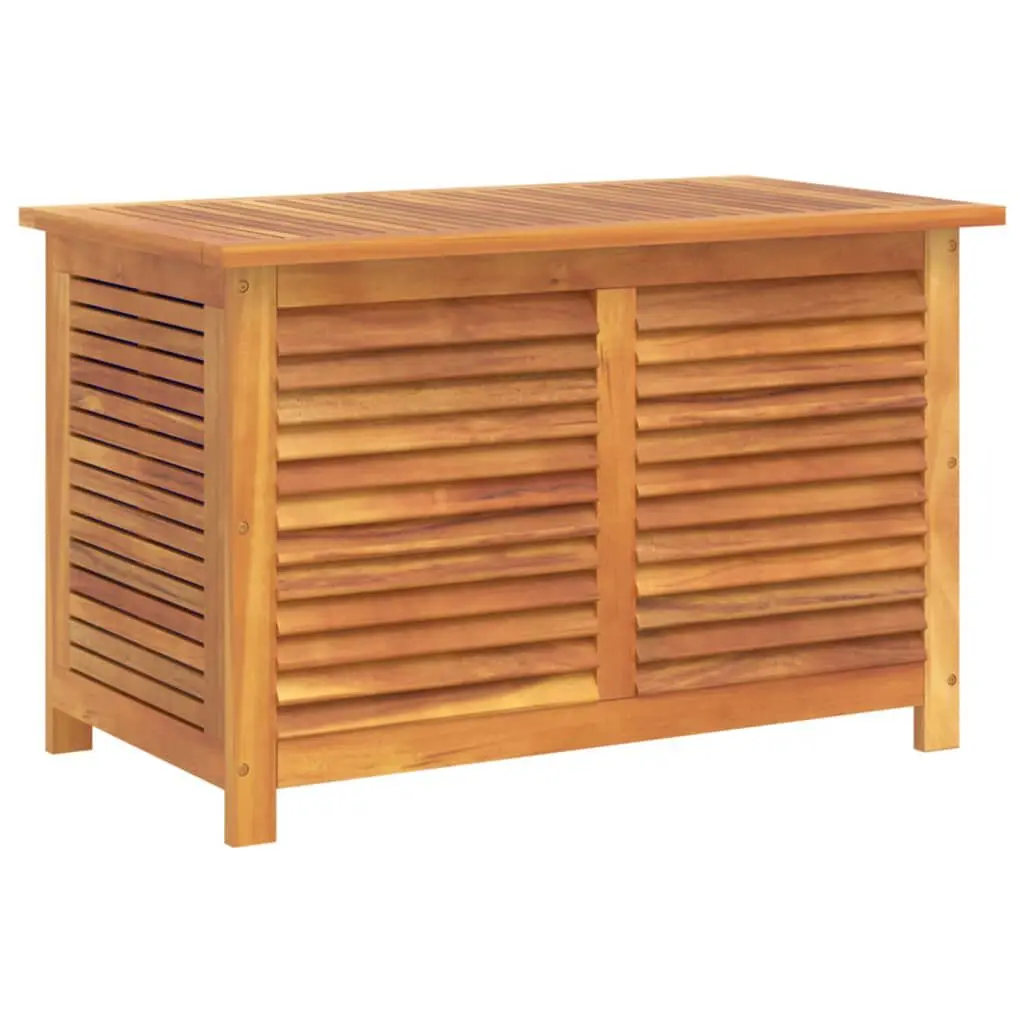 Garden Storage Box Louver 35.4x19.7x22 Inch Solid Wood Acacia
