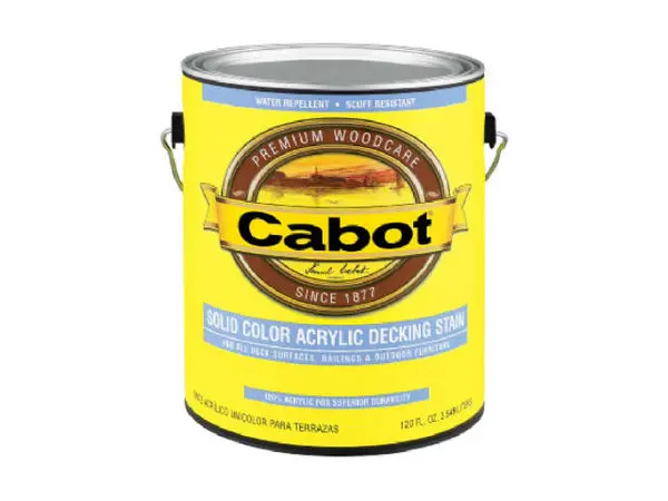Cabot Solid Color 100% Acrylic Decking Stains 1 Qt Deep Base
