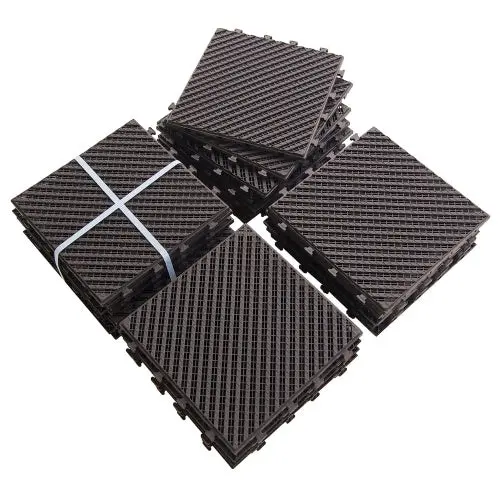 Patio Interlocking Deck Tiles 12x12 Square Carbon Fiber Decking Tiles Outdoor crefise patio life