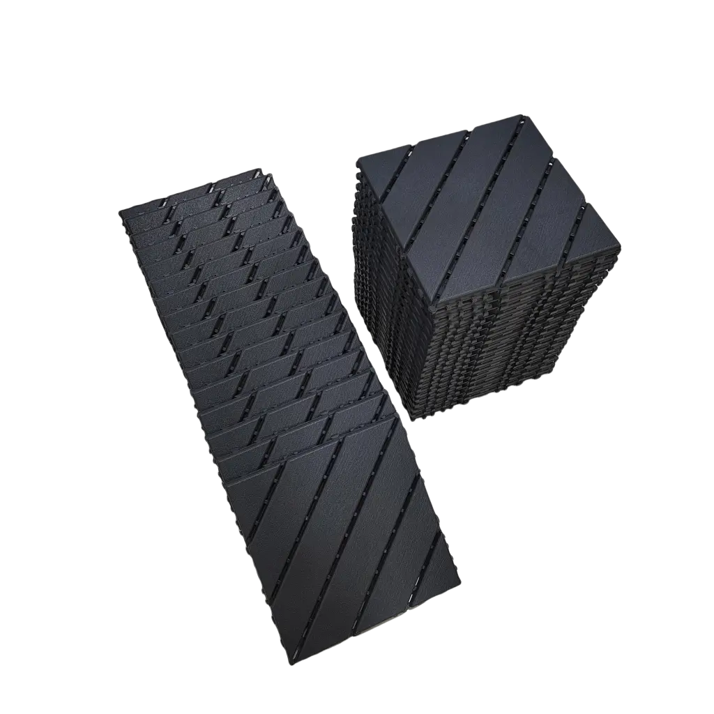 Polymer Interlocking Deck Tiles 36 Pack 12"X12" Water Resistant Outdoor Flooring livable home goods