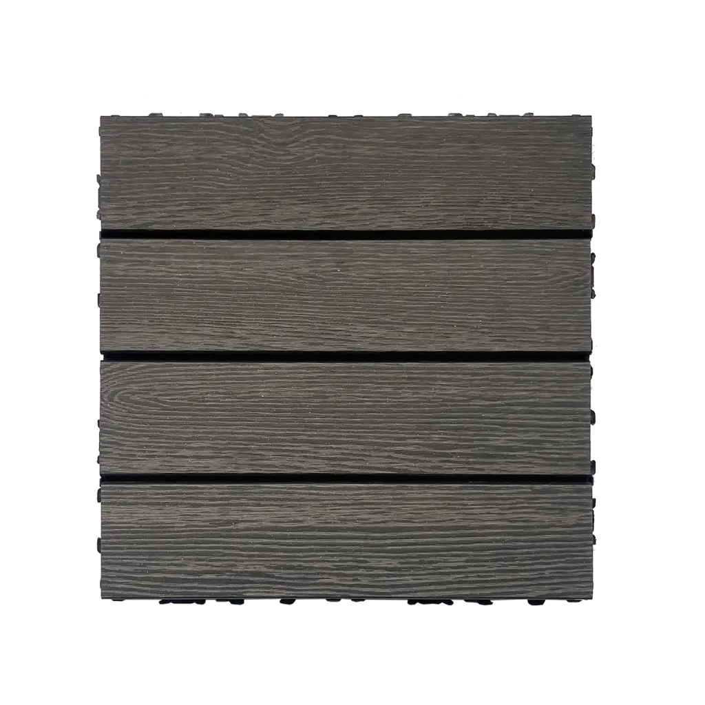 Timber Polymer Carbon Fiber Deck Tiles Set 20Pcs DIY Interlocking Decking rnb