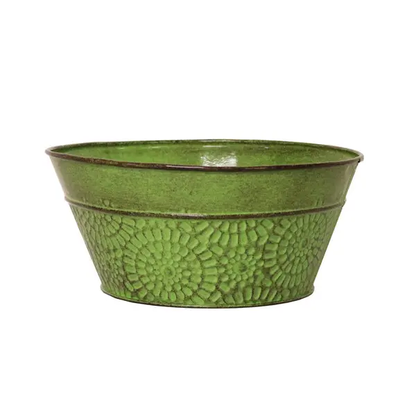 Robert Allen Cove Bowl Planter Sweet Pea Green Decorative Home Garden