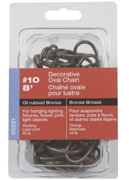 Ben-Mor 55221 Decorative Oval Chain Aged Bronze 10 x 8 Feet Home and Garden
