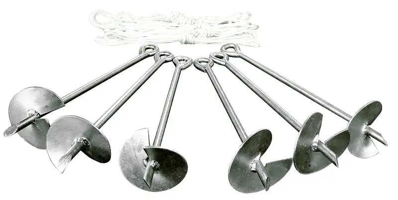 Caravan Canopy 10001400002 Stake, Hassle-Free, Galvanized Steel, Silver, Galvanized Reinforced