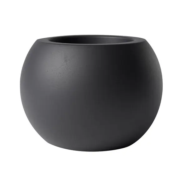 Avera AFM501080B Black Sphere Planter Unique Geometric Design