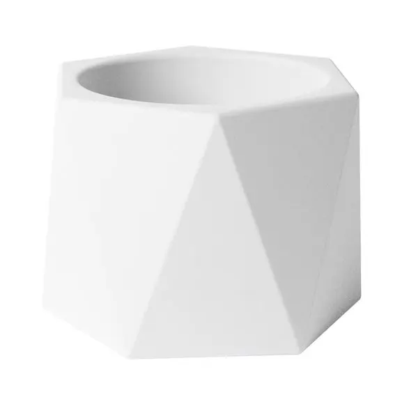 Avera AFM524050W White Dodecagon Planter Stylish Geometric Design