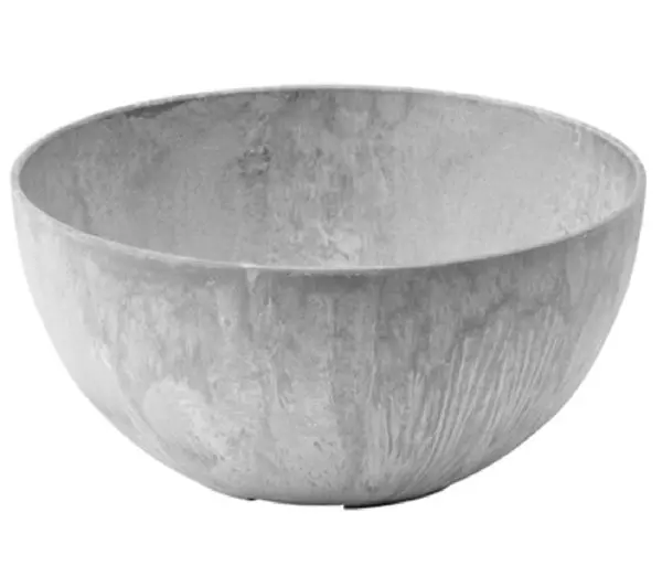 Novelty 31120 Napa Bowl Planter Gray 12 Inch Decorative Garden Pot