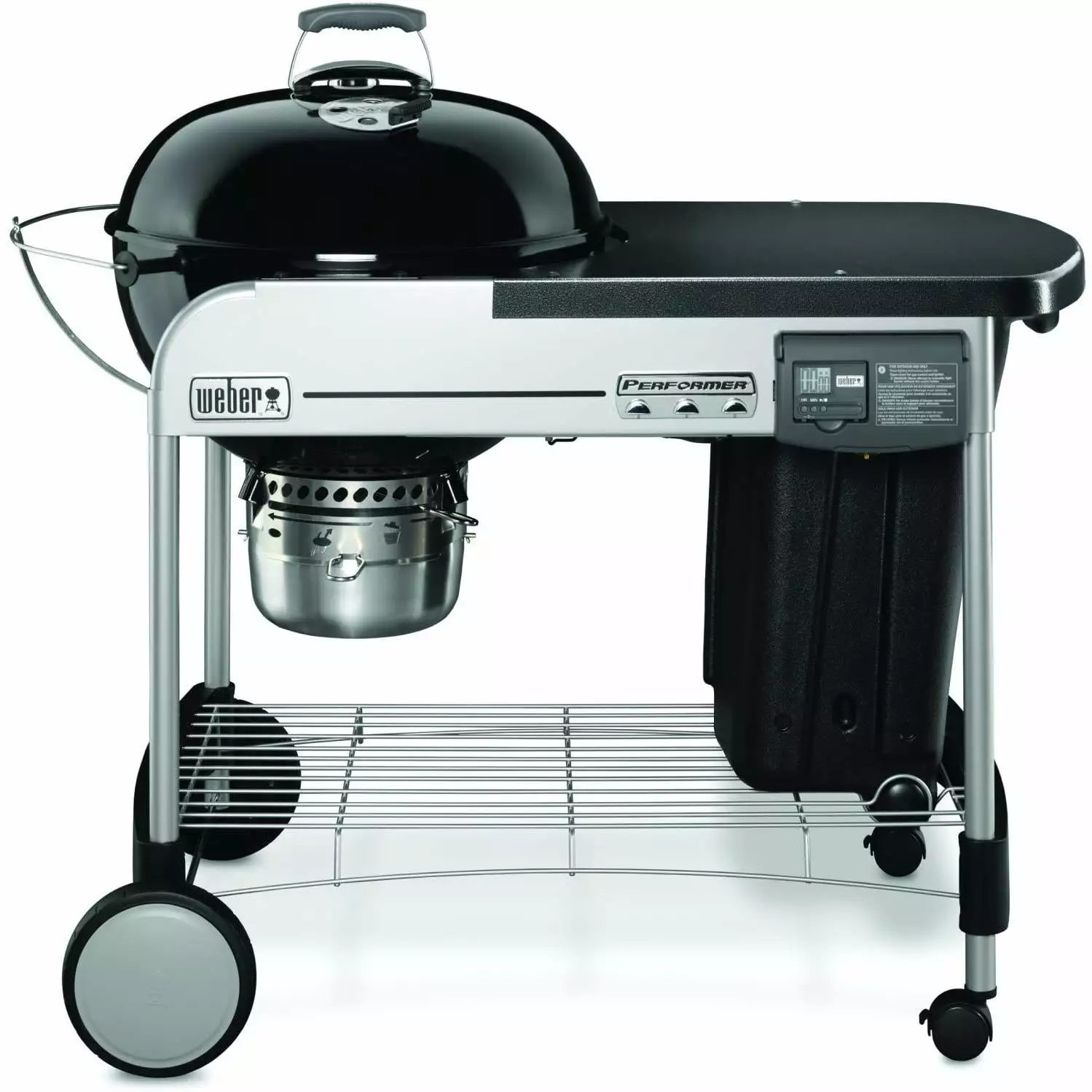 Weber Performer Deluxe 22-Inch Charcoal Grill Touch-N-Go Ignition Black 1