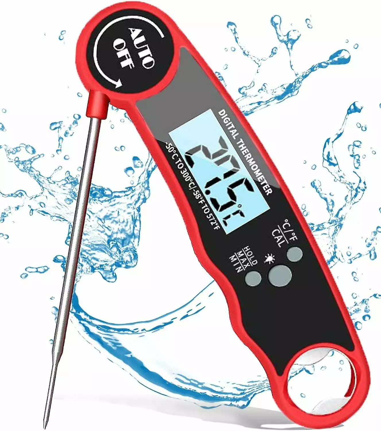 Wireless Meat Thermometer Digital Grill Instant Read Grill Thermometer Food Thermometer Outdoor Cooking BBQ Accessories Co...