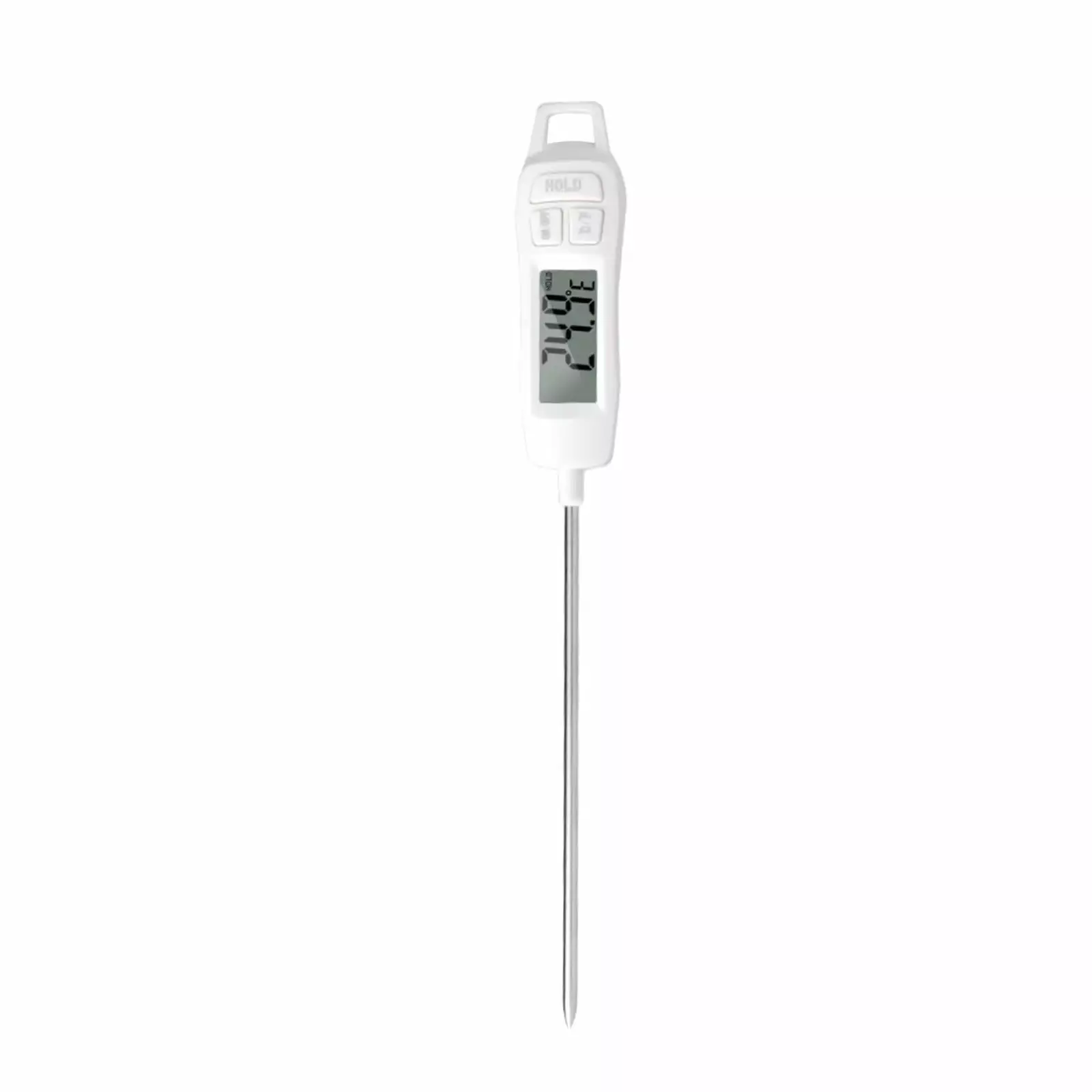 Yoloke Digital Food Meat Thermometer Extra Long Probe Instant Read Kitchen Cooking BBQ Grill Oil Deep Fry Thermometer White