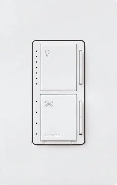 Lutron MACL-LFQH-WH Maestro Fan Control and LED Dimmer Switch White