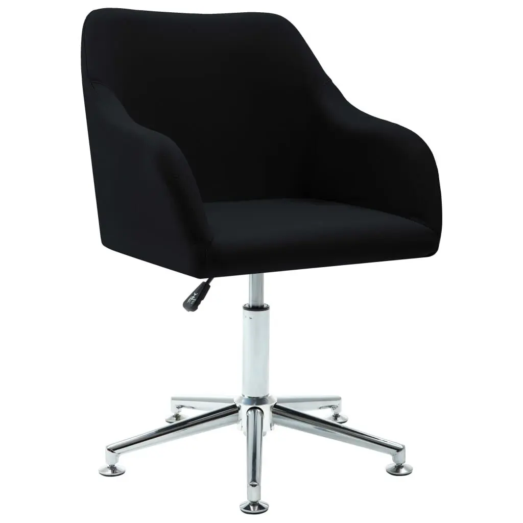 Black Fabric Swivel Dining Chair Kitchen or Dining Room