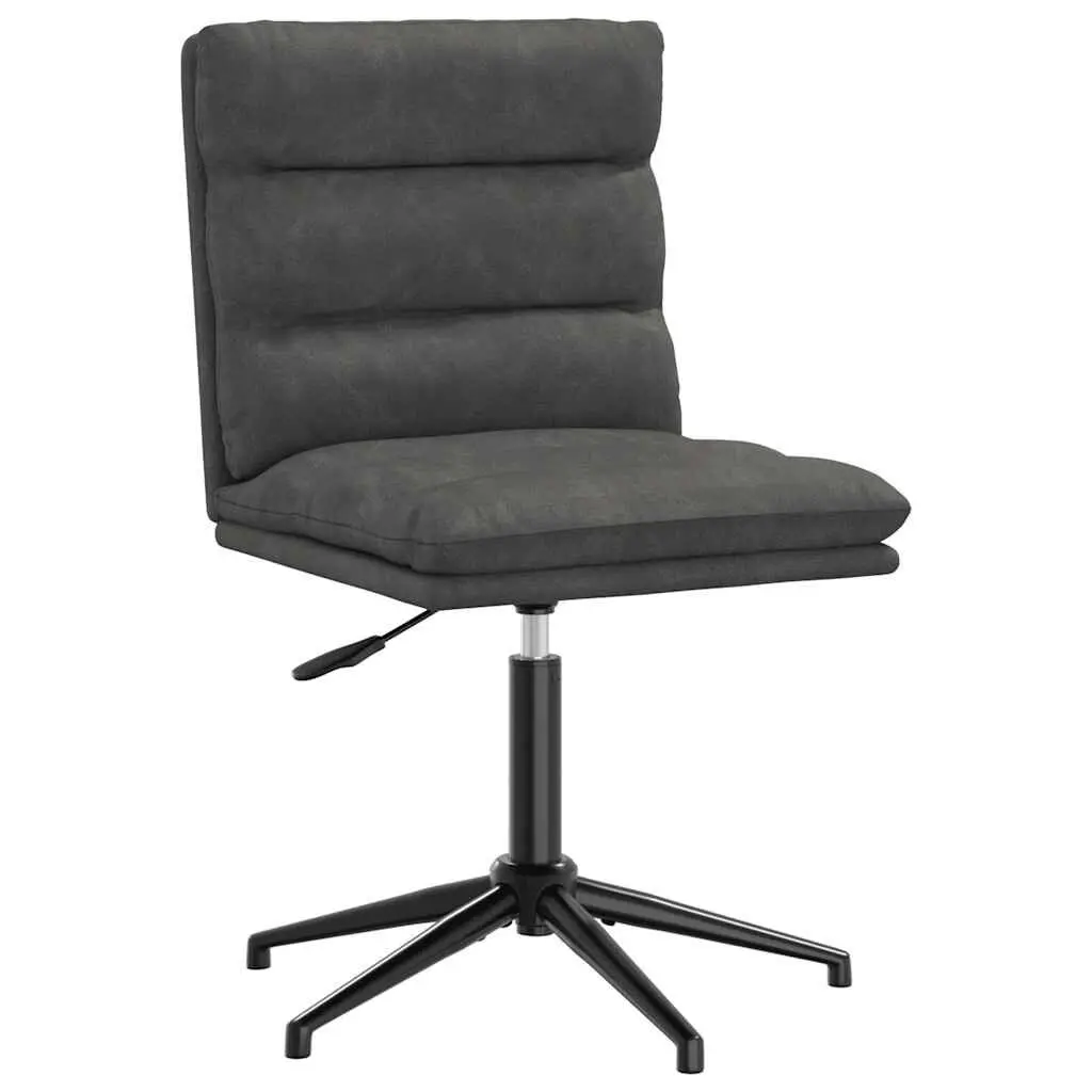 Dining Chair Black Faux Leather Modern Kitchen Seating