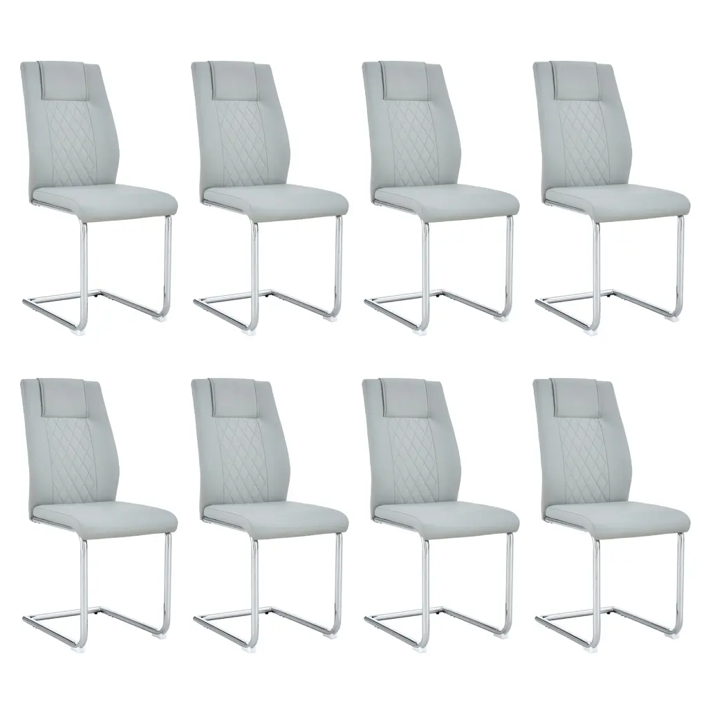 Modern Dining Chairs Faux Hide Padded Seat Living Room Kitchen droom w-1151