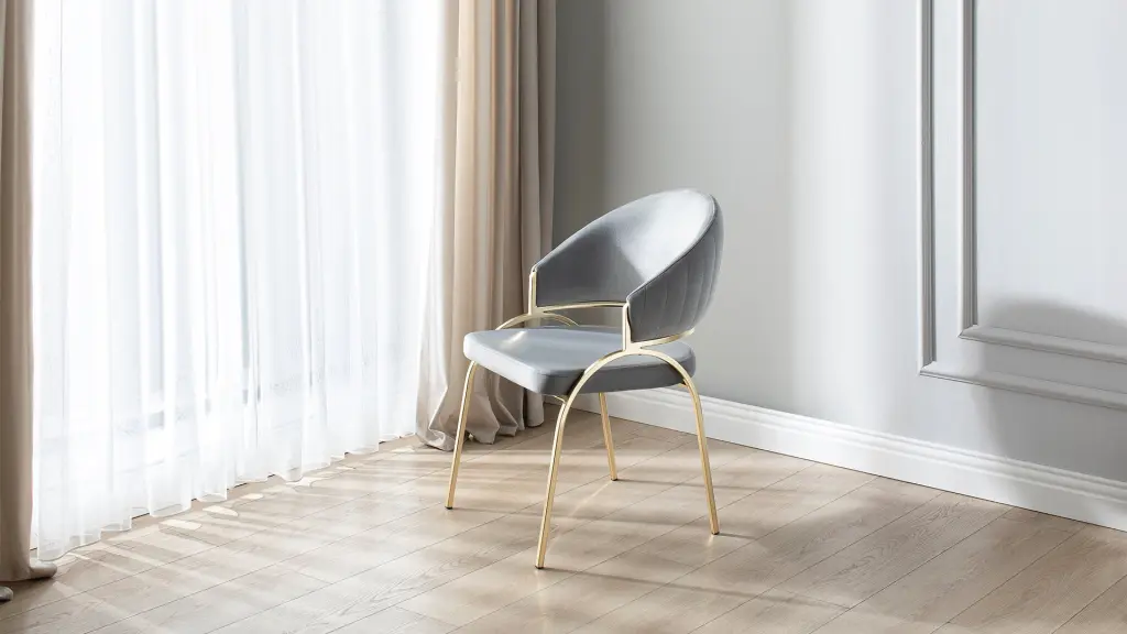 Ruby Modern Contemporary Style Chair Metallic Precious Metal Legs Dining Chair galaxy home furnishings