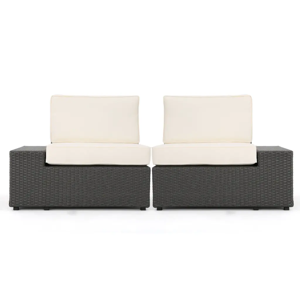 Santa Cruz 4Pc Grey PE Rattan Ferrous Metal Outdoor Dining Set n828 canada