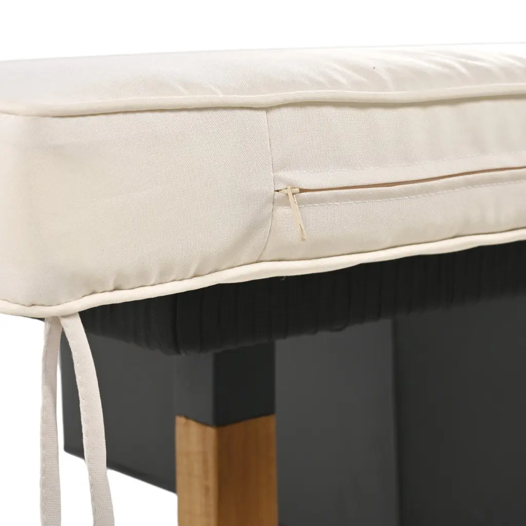 K&K 6 Piece Rope Patio Furniture Set Outdoor Decor Acacia Wood Frame rnb