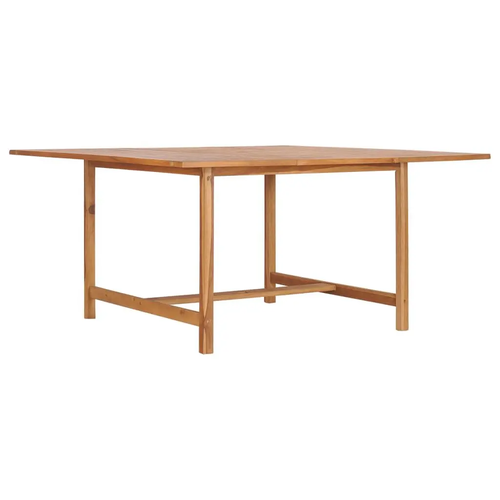 59.1x59.1 Inch Solid Teak Wood Patio Table Outdoor Dining Table