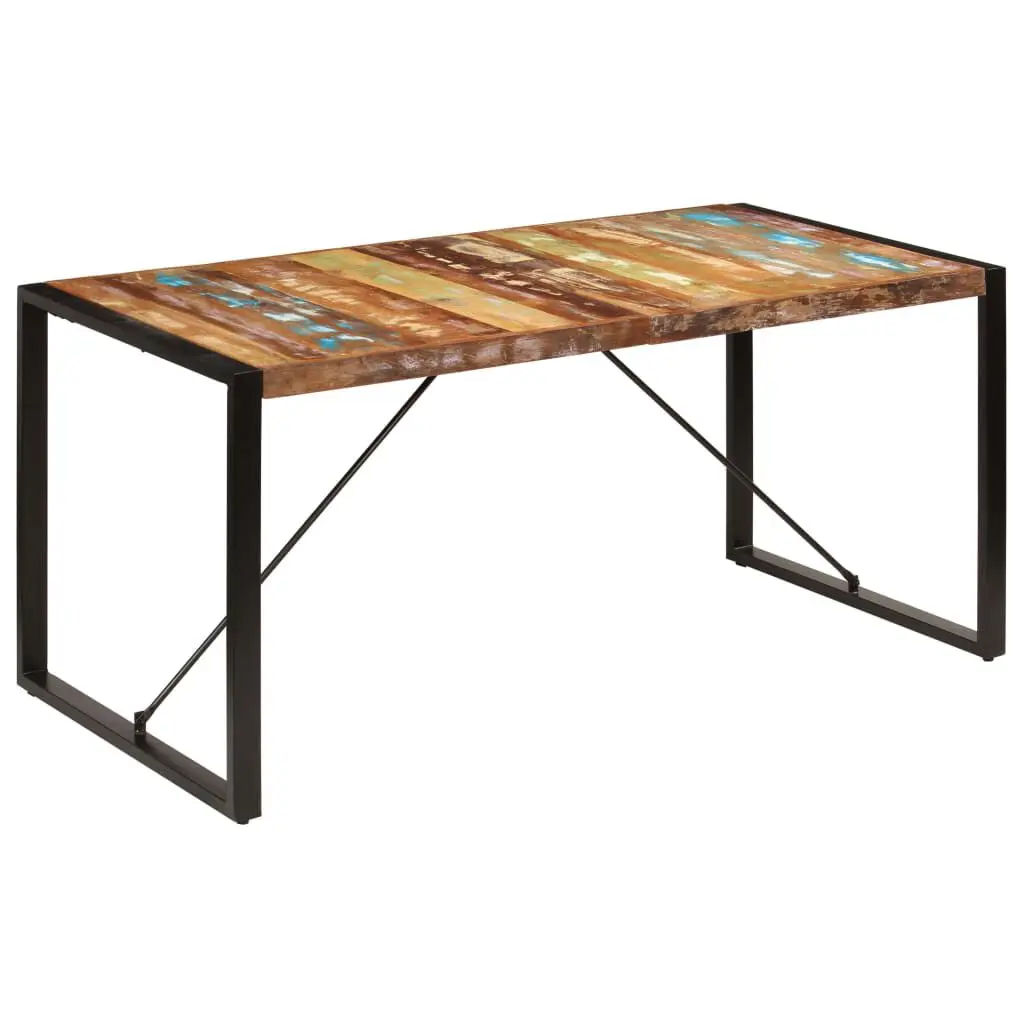 63x31.5x29.5 Inch Solid Reclaimed Wood Dining Table Kitchen