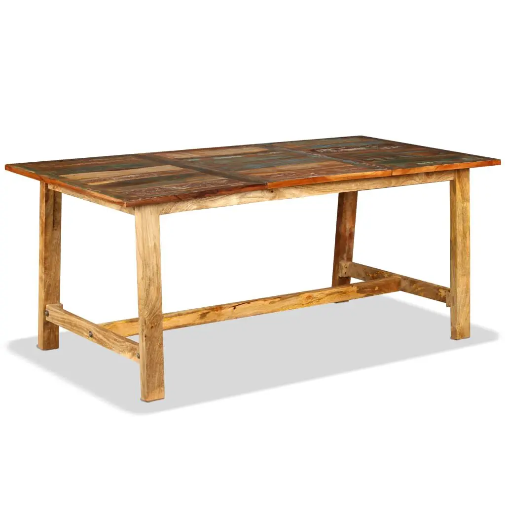 70.9 Inch Solid Reclaimed Wood Dining Table Rustic Home Decor