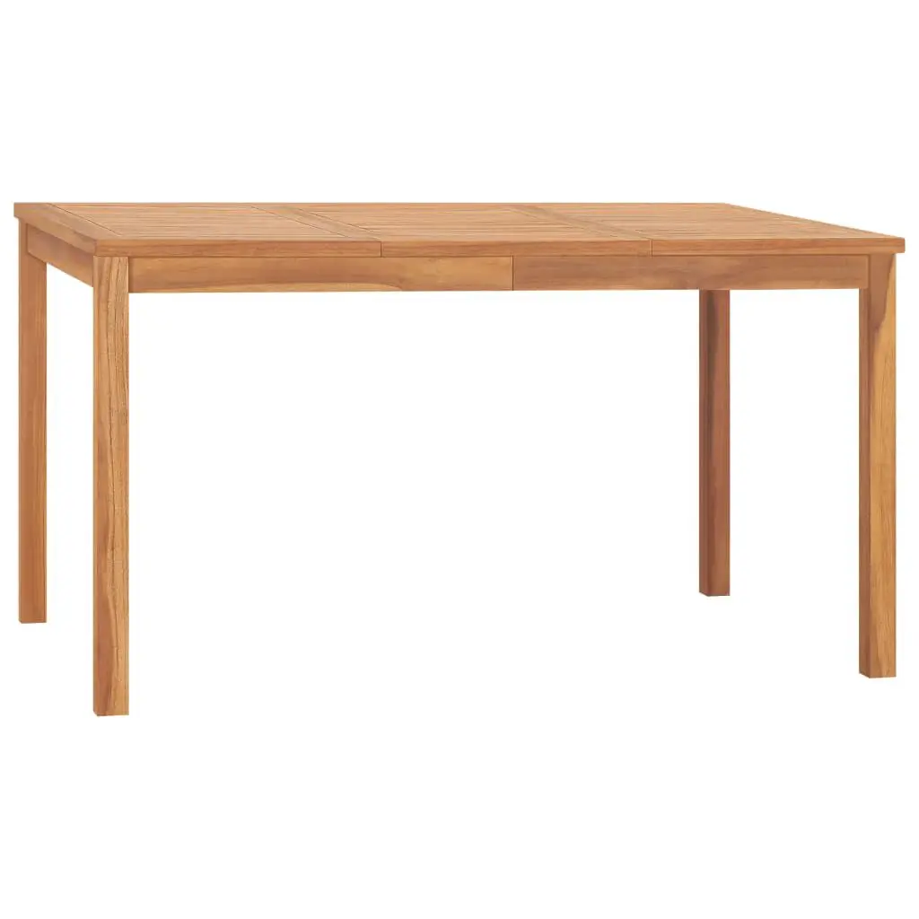 Patio Dining Table 55.1x31.5x30.3 Inches Solid Teak Wood Outdoor Table