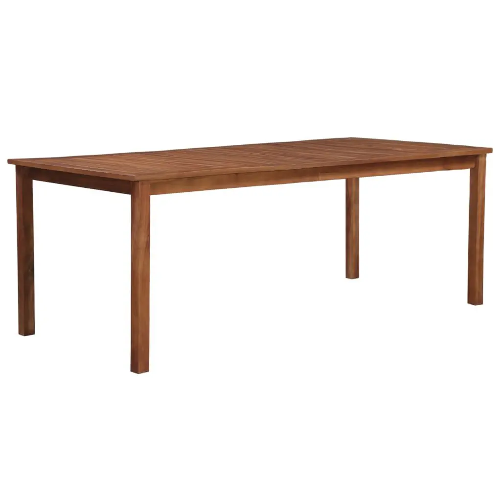 Patio Table 78.7x39.4x29.1 Inches Solid Acacia Wood Outdoor Dining Table