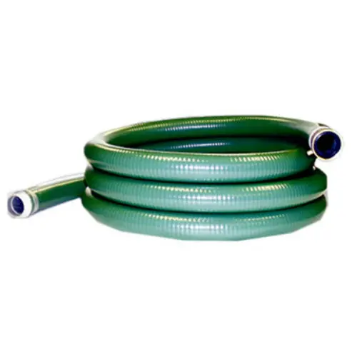 Apache 98128040 PVC Suction Discharge Hose 2 ID x 20 Feet Green Flexible