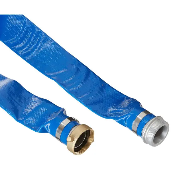 Apache 98138040 PVC Lay Flat Discharge Hose Short Shank 2 x 25 Feet Durable