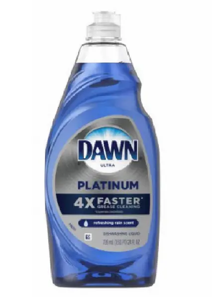 Dawn 74067 Platinum Dishwashing Liquid Dish Soap Refreshing Rain Scent Effective Cleaning
