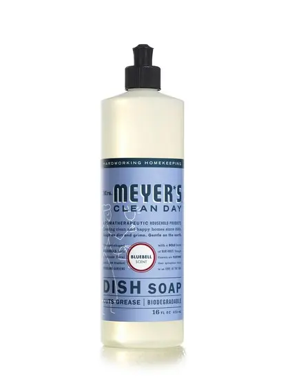 Mrs. Meyer's Clean Day Blue Bell Scent Liquid Dish Soap 16 Oz Mrs Meyers Clean Day