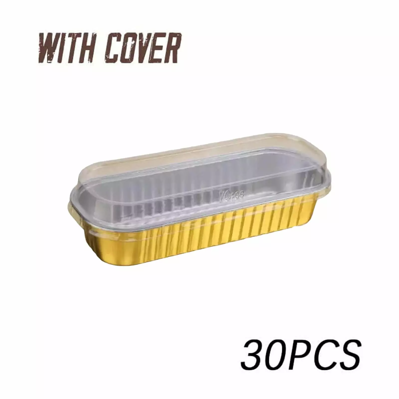 Aaihamo Disposable Aluminum Foil Packing Box Charcoal Grills - Thickened Rectangular Tinfoil Lunch Box 10/30/50pcs