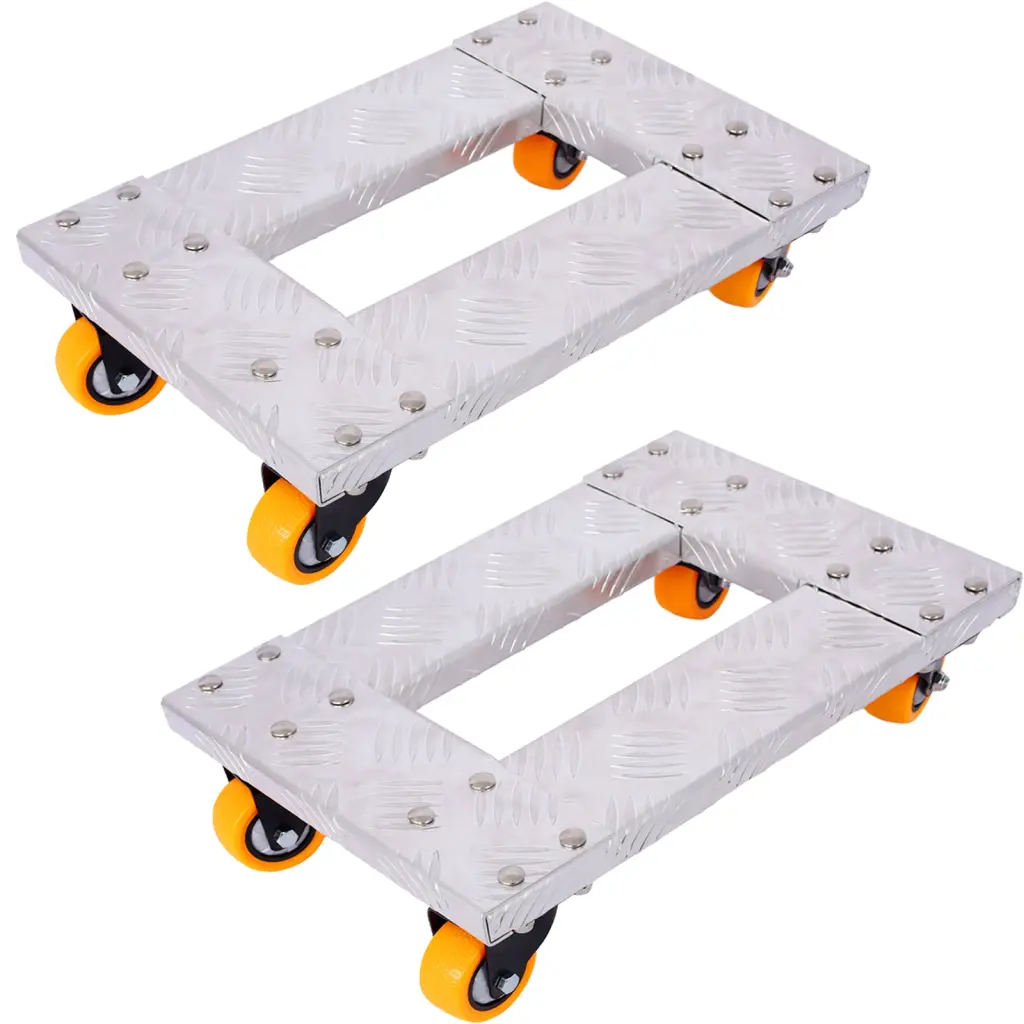 Heavy Duty Movers Dolly 18X12 Aluminum Trolley Shopping Basket g-h