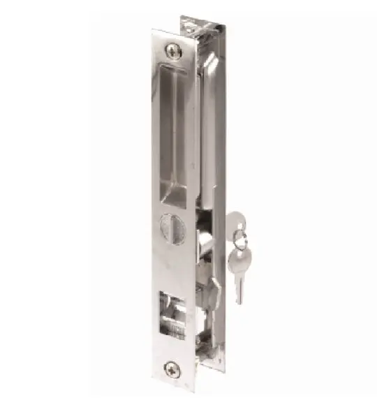 Prime-Line C 1075 Patio Keyed Sliding Door Flush Latch Handle Set Diecast Security Prime Line