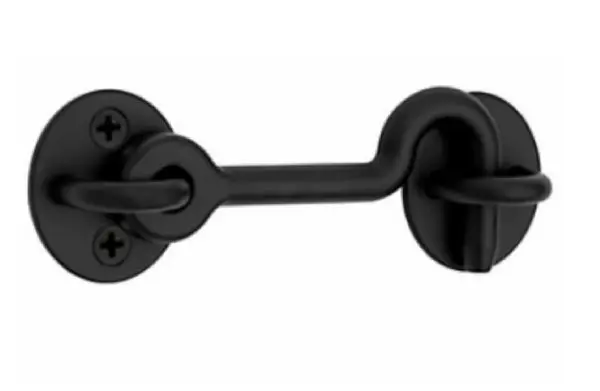National Hardware N700-153 Matte Black Privacy Hook Doors