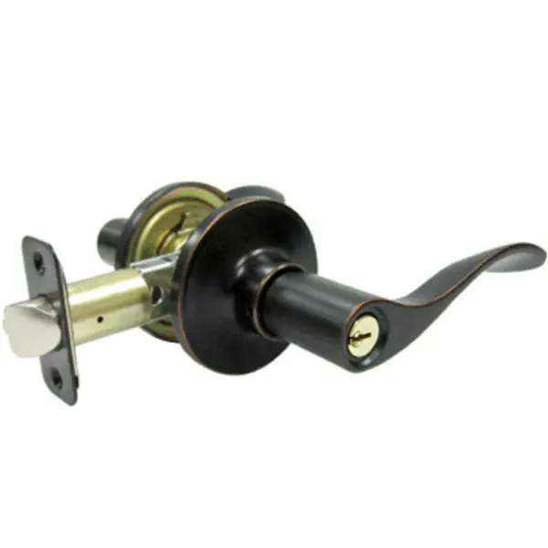 Taiwan Fu Hsing LB6X700B-KA2 Reversible Bergamo Wave Entry Lever Lockset Aged Bronze