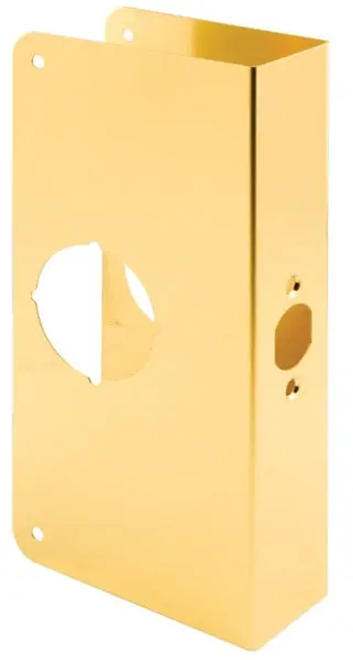 Prime-Line U 9541 Brass Lock and Door Reinforcer Enhanced Security Prime Line