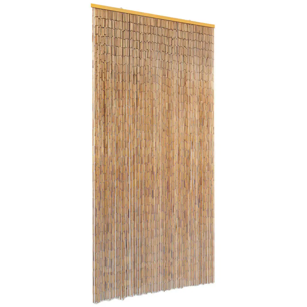 Insect Door Curtain Bamboo 35.4x86.6 Inches Natural Bug Screen